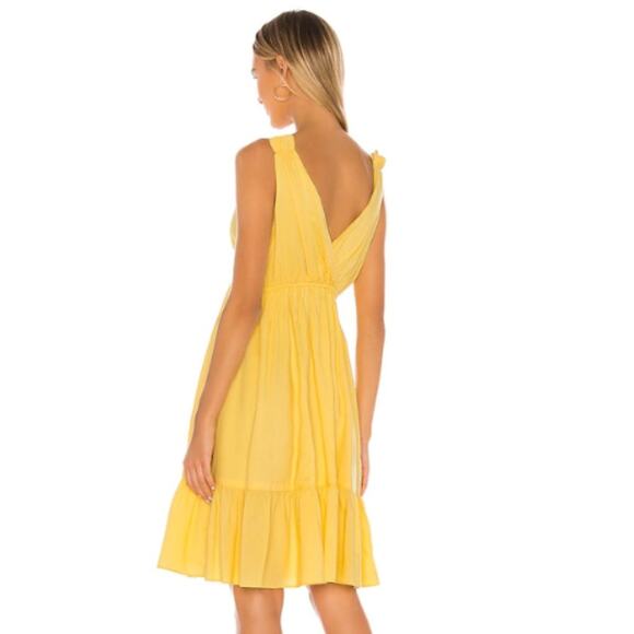 MAJORELLE Esther Midi Dress in Canary Yellow NWT Size XXS - Picture 2 of 2